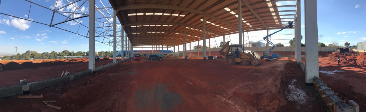 Galpão Braspress em construção